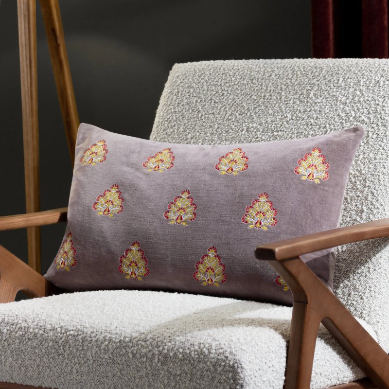 Paoletti Paoletti Rennes Taupe Embroidered Cushion