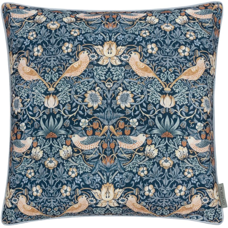 Morris & Co Morris & Co Strawberry Thief Indigo Outdoor Cushion