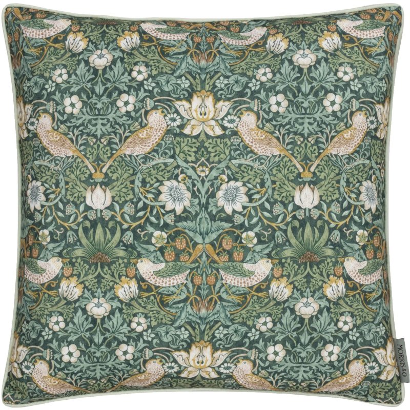 Morris & Co Morris & Co Strawberry Thief Forest Outdoor Cushion