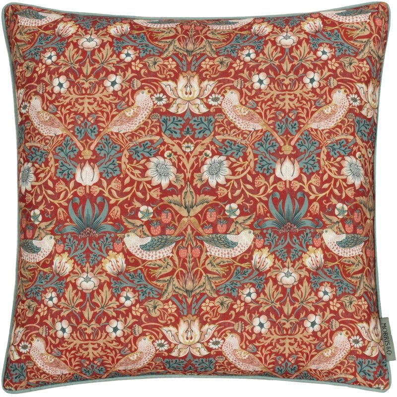 Morris & Co Morris & Co Strawberry Thief Berry Outdoor Cushion