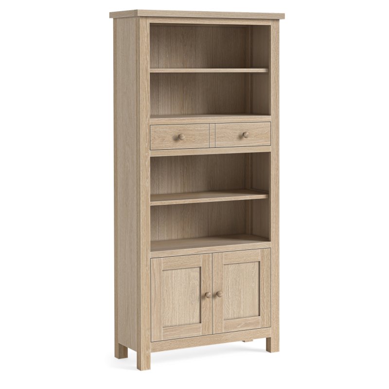 Cottage Collection Display Unit In Oak