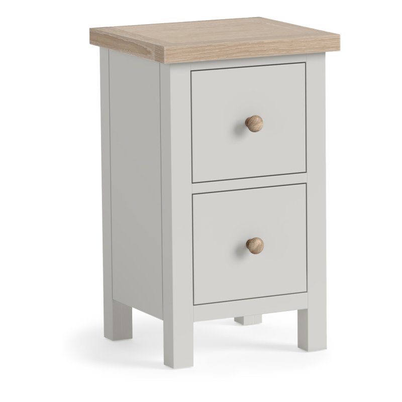 cottCottage Collection Narrow Bedside Table In Grey