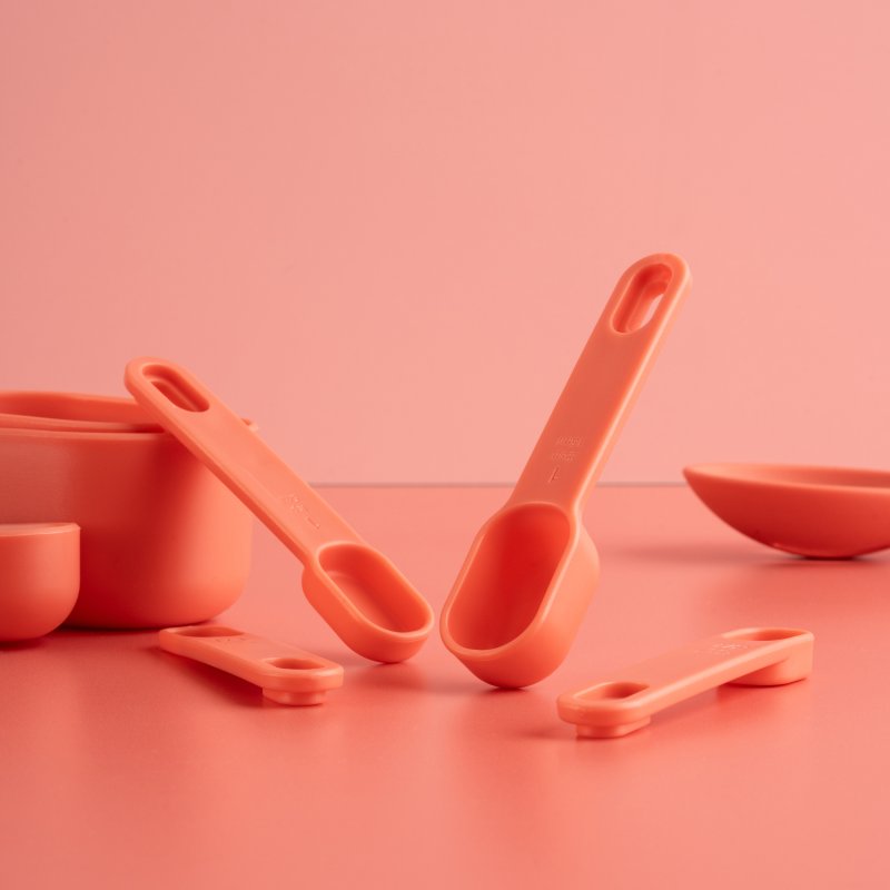 Fusion Fusion Twist Coral Measuring Spoons