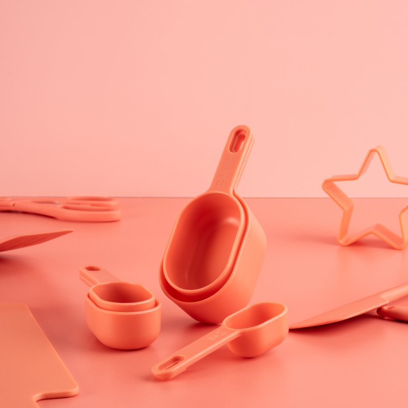 Fusion Fusion Twist Coral Measuring Cups