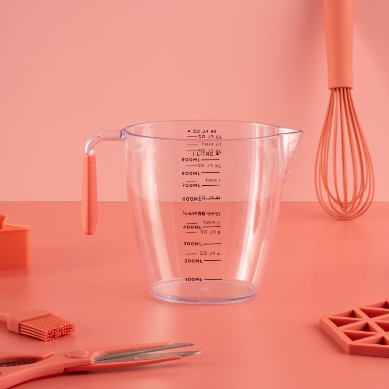 Fusion Fusion Twist Coral 1L Measuring Jug