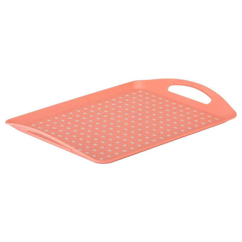 Fusion Fusion Twist Coral Non-Slip Tray