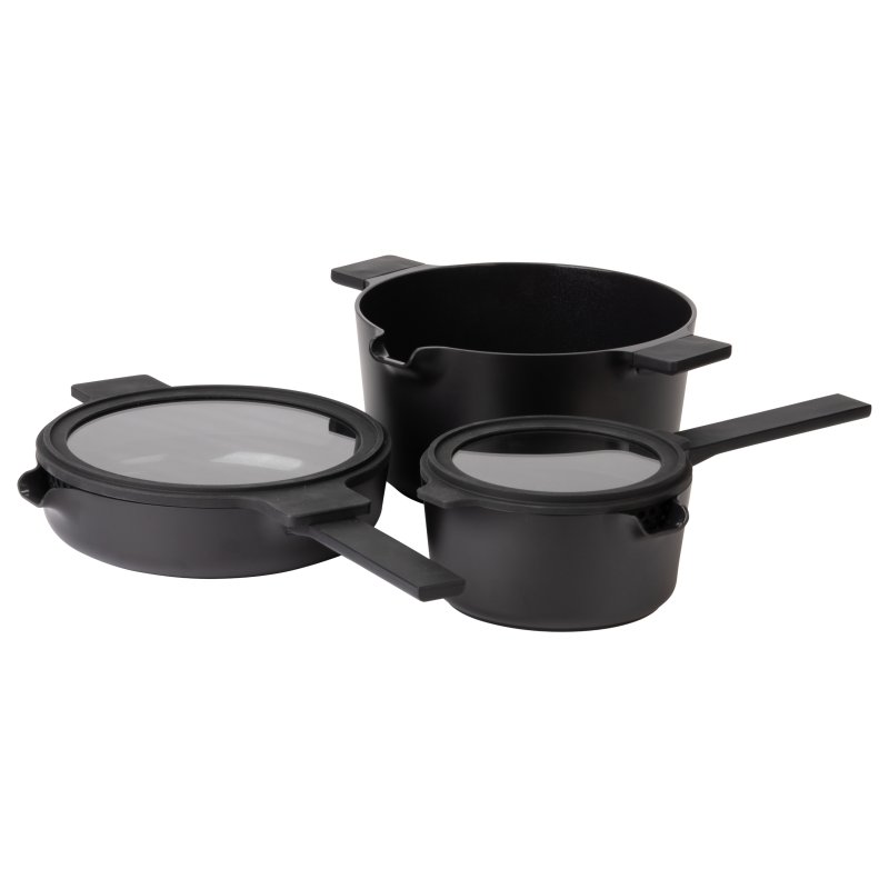 Luxe Luxe All-In-One Black Cookware Set