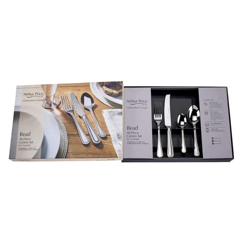 Arthur Price Arthur Price Bead 48 Piece Cutlery Set