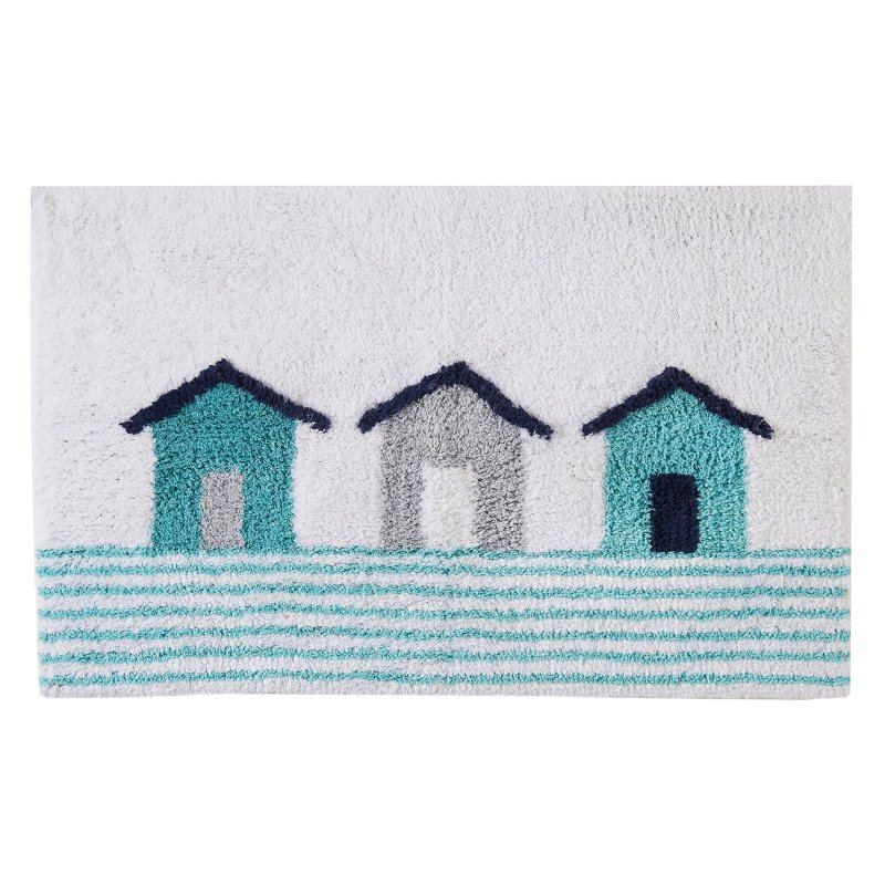 Catherine Lansfield Fusion Beach Huts Bath Mat