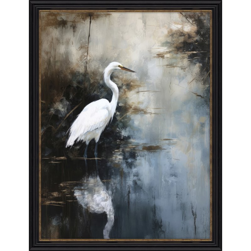 Artko Egret In Lake