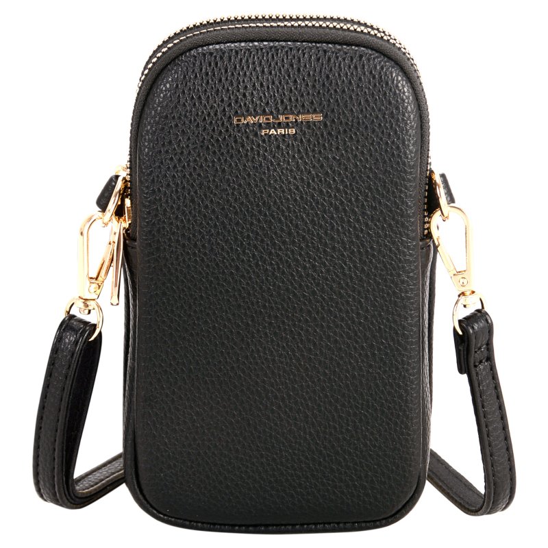 David Jones David Jones Black Double Zip Phone Case