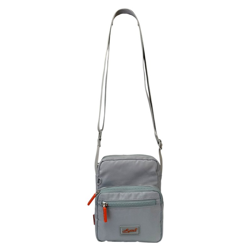 Spirit Spirit Cabot Apollo Grey Triple Zip Crossbody Bag