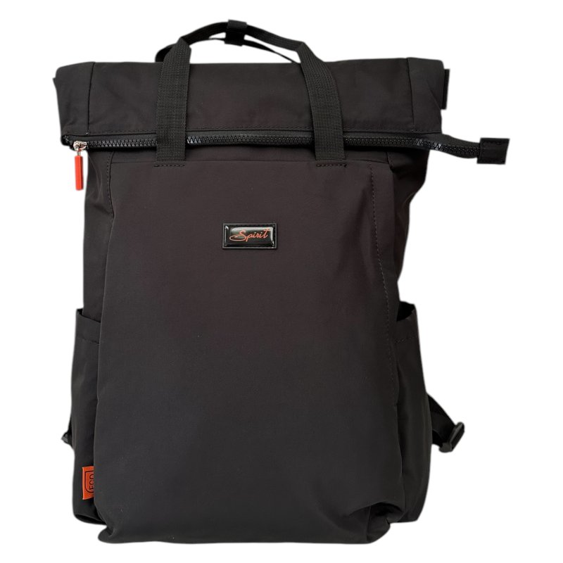 Spirit Spirit Clifton Black Roll Top Backpack