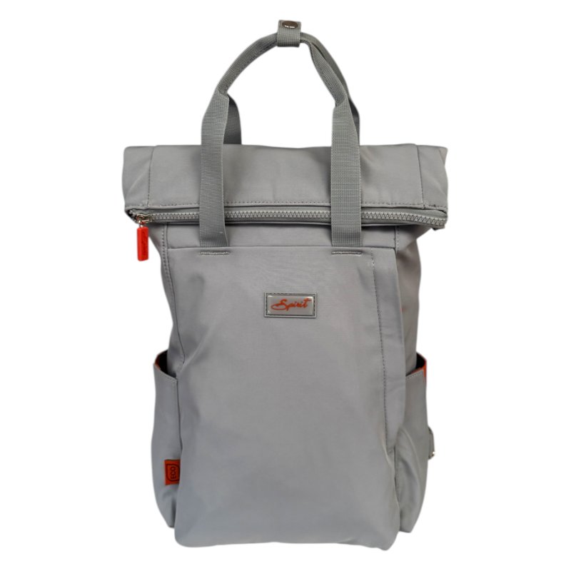 Spirit Spirit Little Clifton Apollo Grey Roll Top Backpack