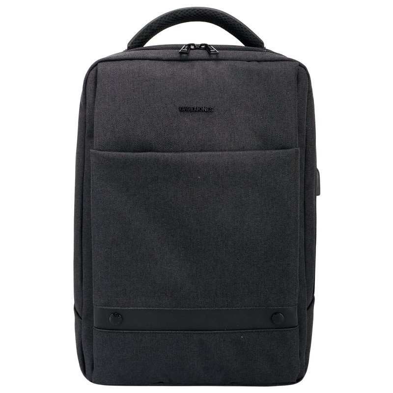 David Jones David Jones Black Fabric Backpack