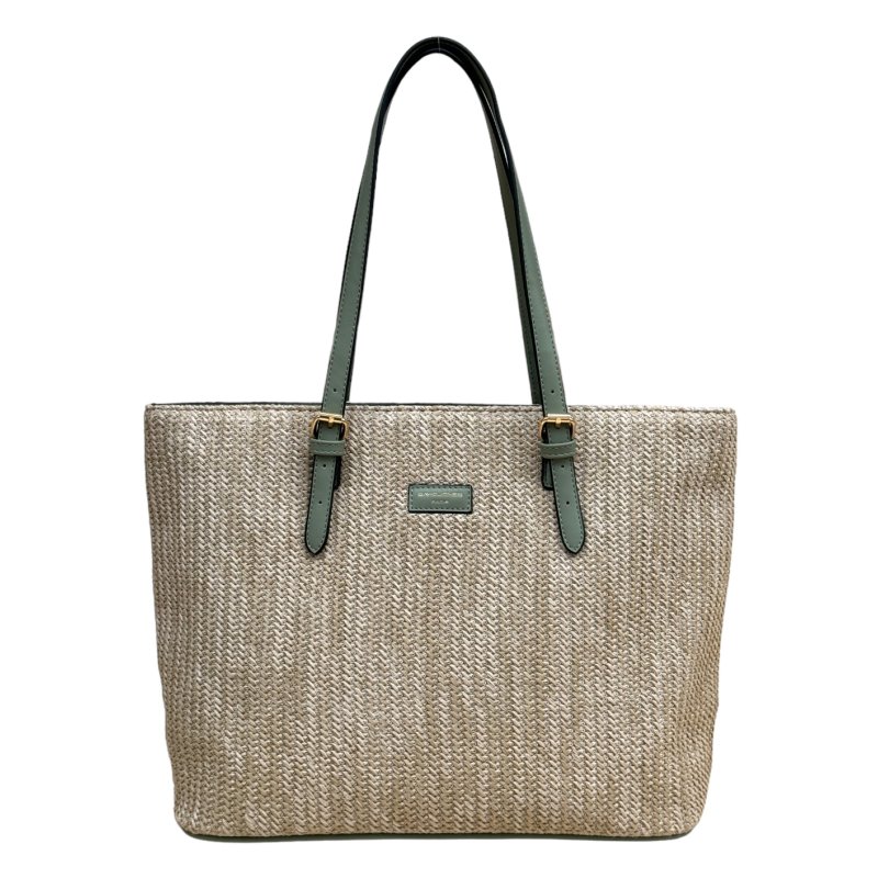 David Jones David Jones Sage Straw Shopper Bag