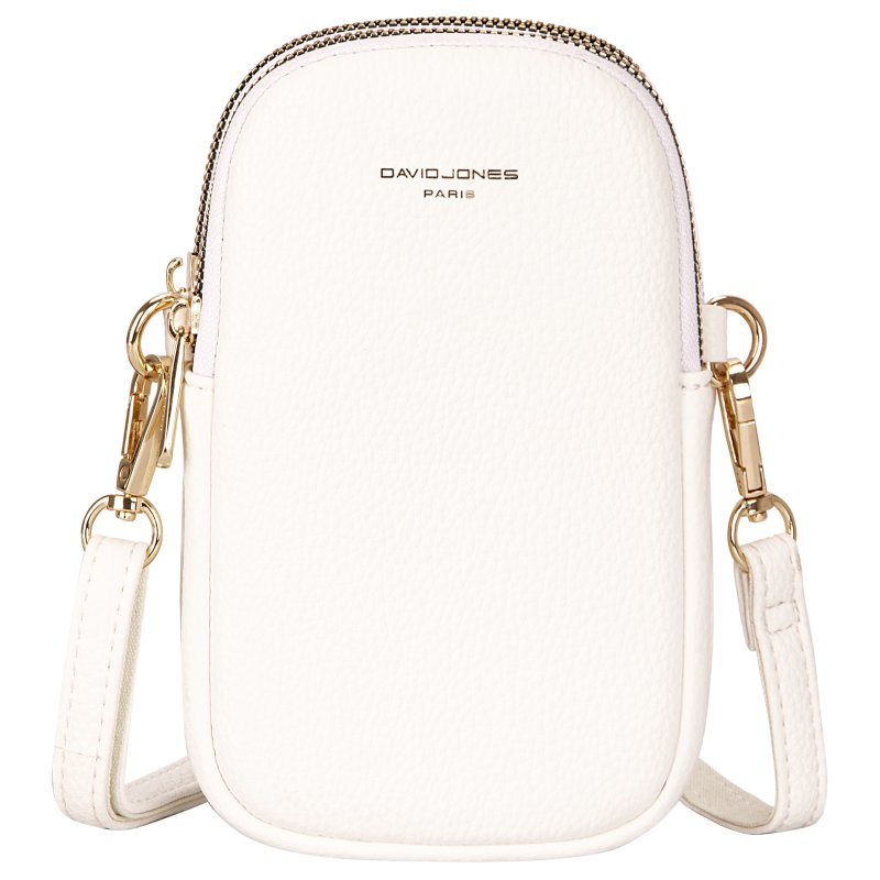 David Jones David Jones White Double Zip Phone Case