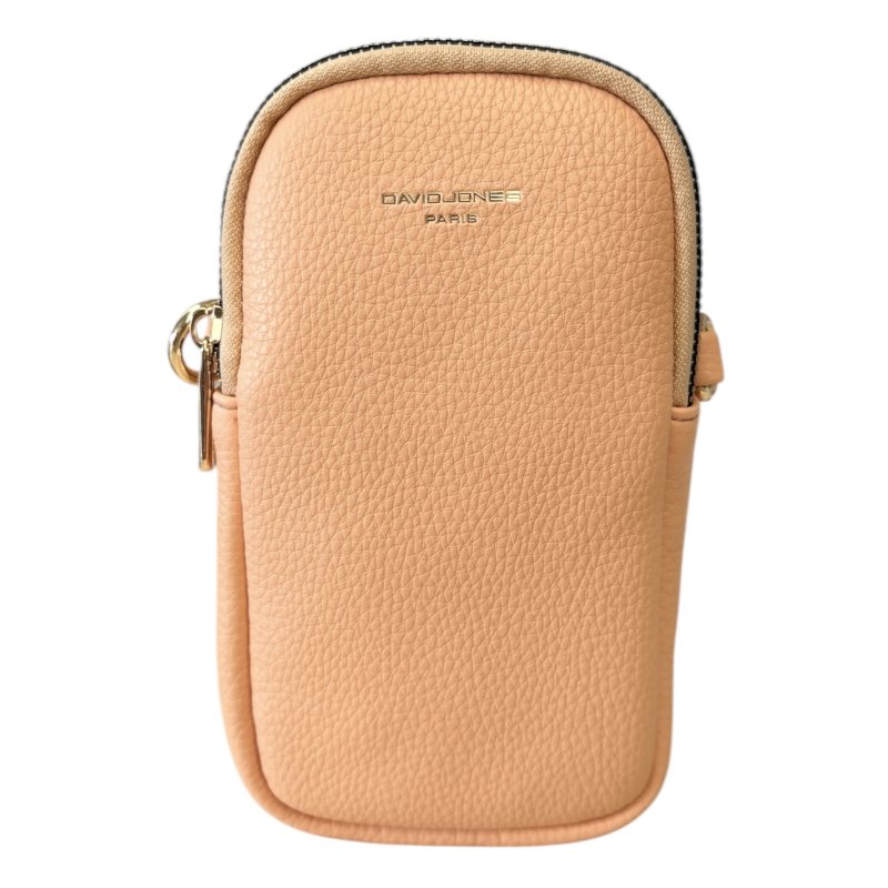 David Jones David Jones Peach Double Zip Phone Case