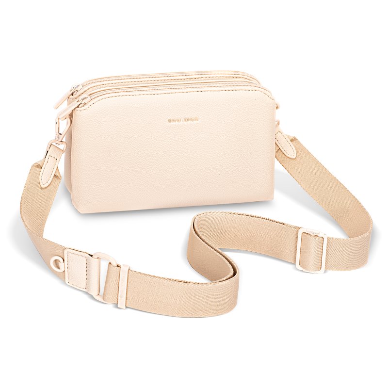 David Jones David Jones Scallop Twin Zip Top Wide Strap Shoulder Bag
