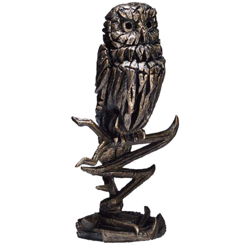 Edge Golden Owl Sculpture