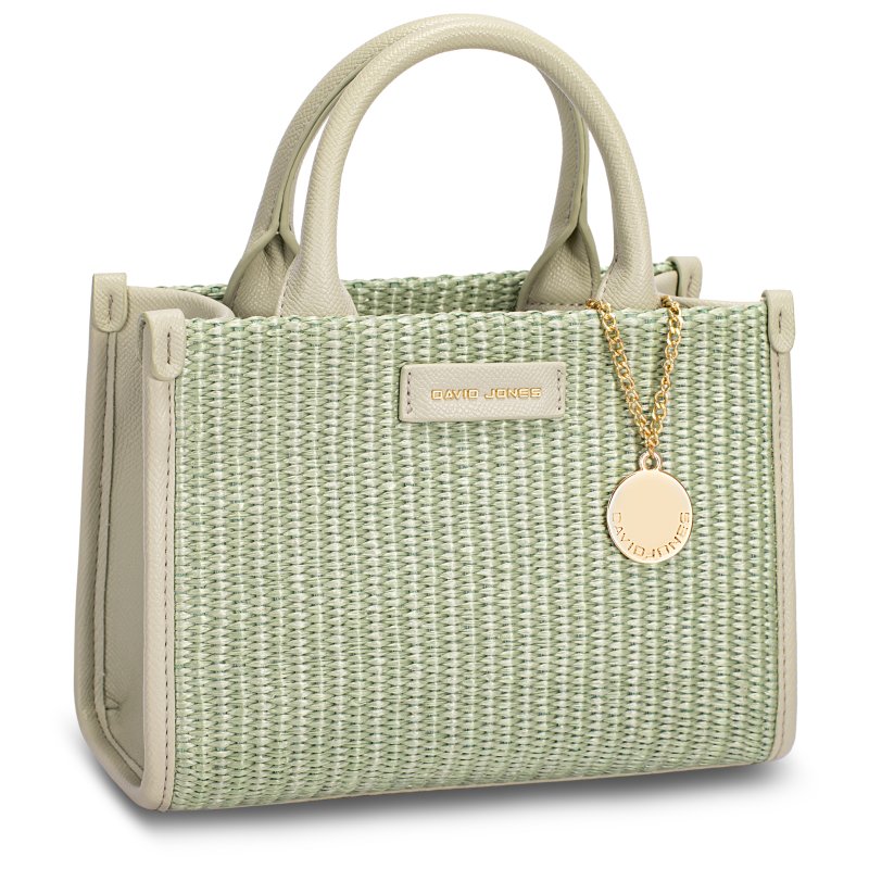 David Jones David Jones Lime Green Textured Twin Handle Handbag