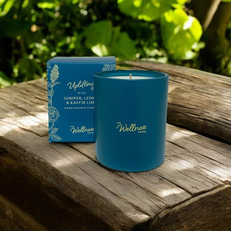 Potters Crouch Potters Crouch Wellness Uplift Juniper, Lemon & Kaffir Lime Glass Candle