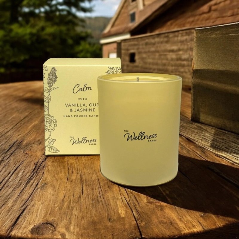 Potters Crouch Potters Crouch Wellness Calm Vanilla, Oud & Jasmine Glass Candle