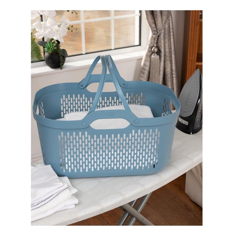 Addis Addis Signature Blue Laundry Basket With Carry Handles