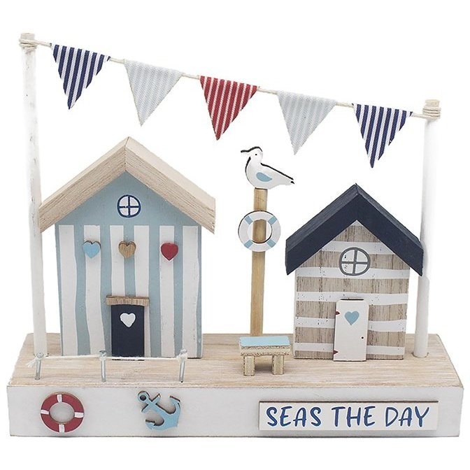 Shudehill Shudehill Love & Affection Seas The Day Beach Hut Scene Ornament