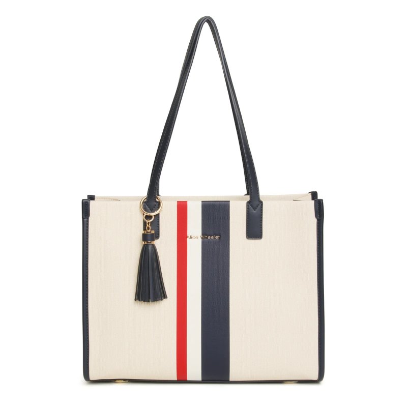 Alice Wheeler Madrid Tote Bag Navy