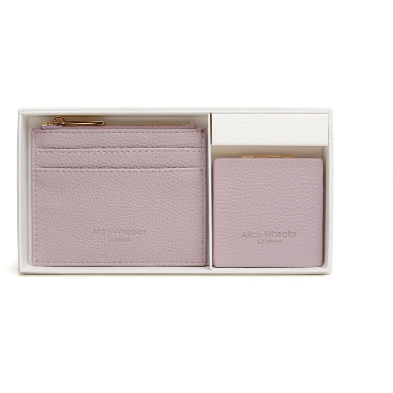 Alice Wheeler Serenity Purse And Mirror Set Lavender