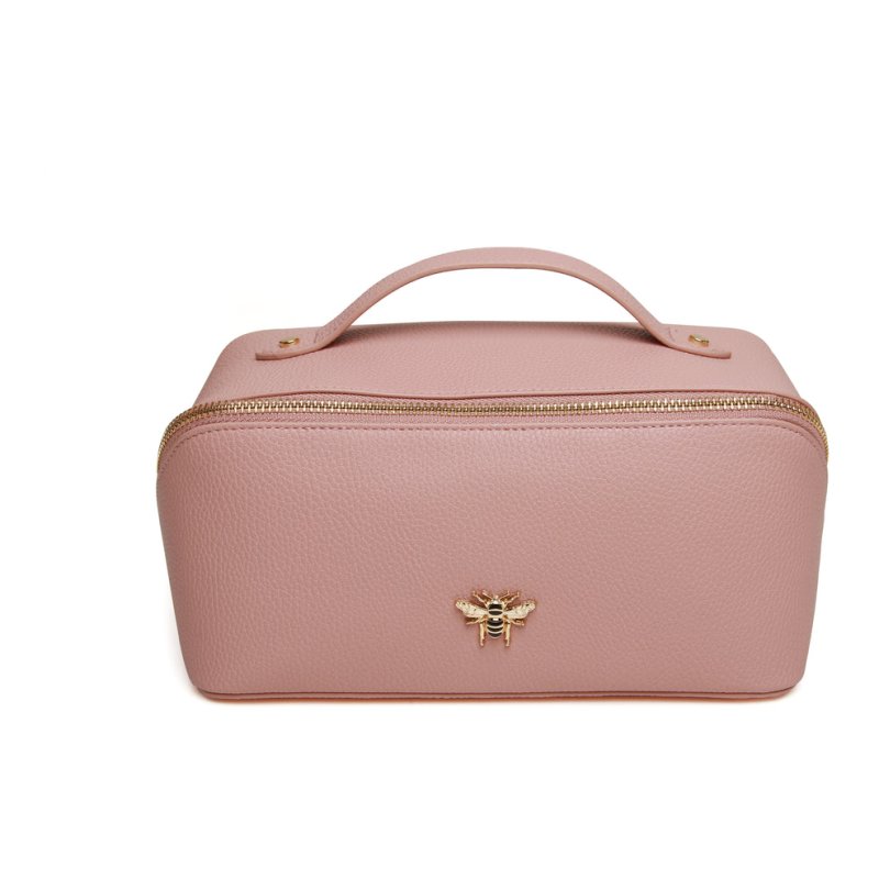 Alice Wheeler London Mini Train Case Pink
