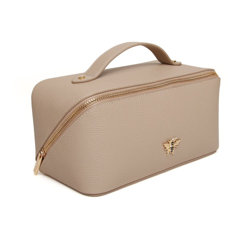 Alice Wheeler London Train Case Stone