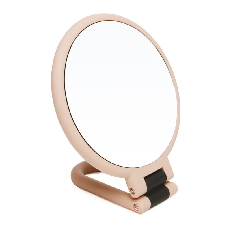Alice Wheeler Soft Touch Folding Mirror Pink