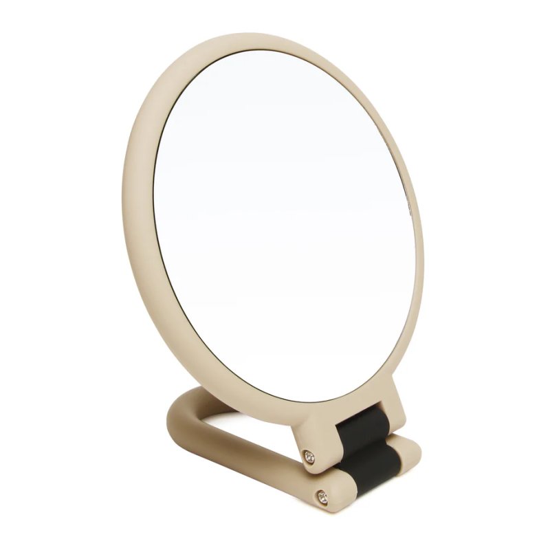Alice Wheeler Soft Touch Folding Mirror Stone