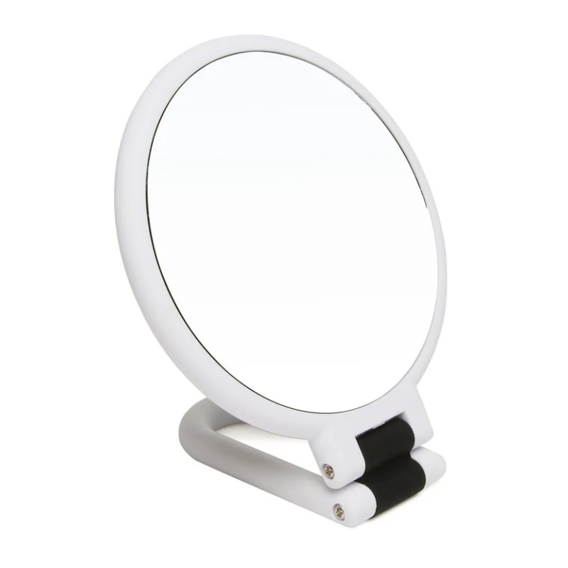 Alice Wheeler Soft Touch Folding Mirror White