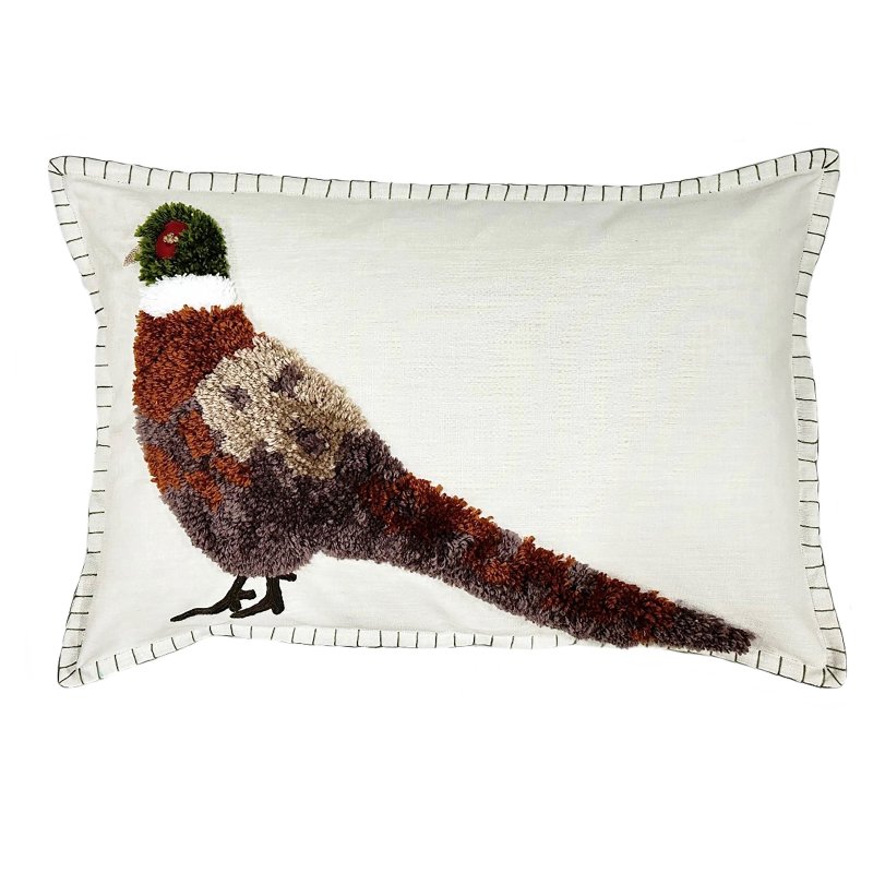 Aquarelle Home Aquarelle Home Parker Pheasant Tufted Cushion