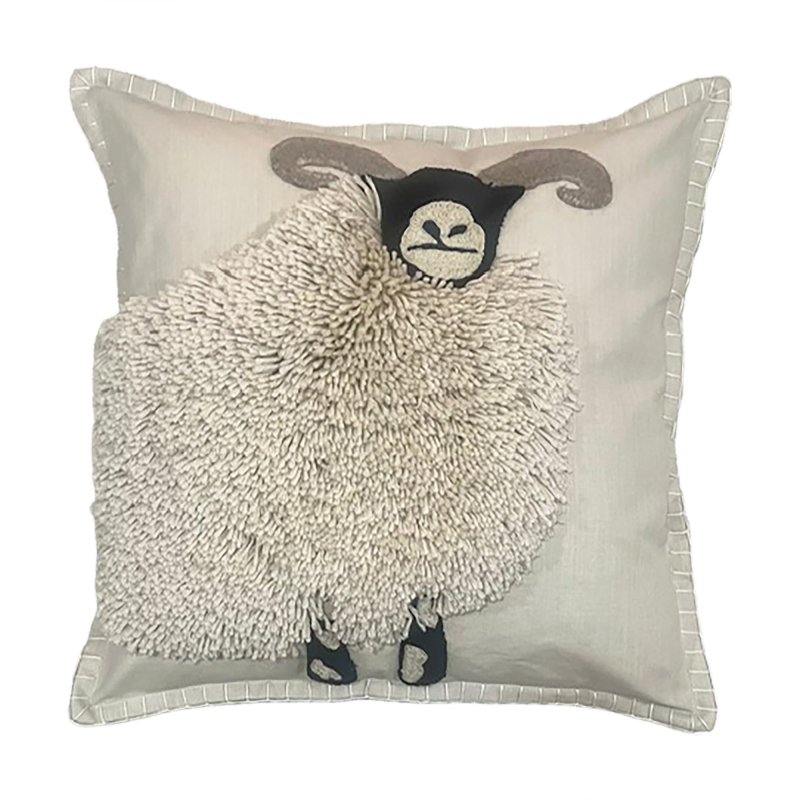 Aquarelle Home Aquarelle Home Mortimer Ram Tufted Cushion