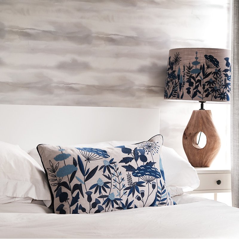 Aquarelle Home Aquarelle Home Ezra Bluebell Cushion