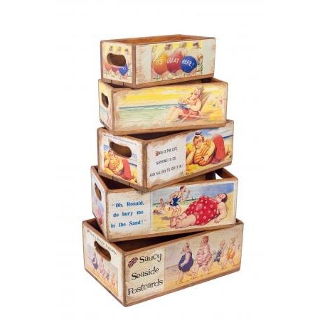 Quirky Barn Beach Post Card Nesting Boxes