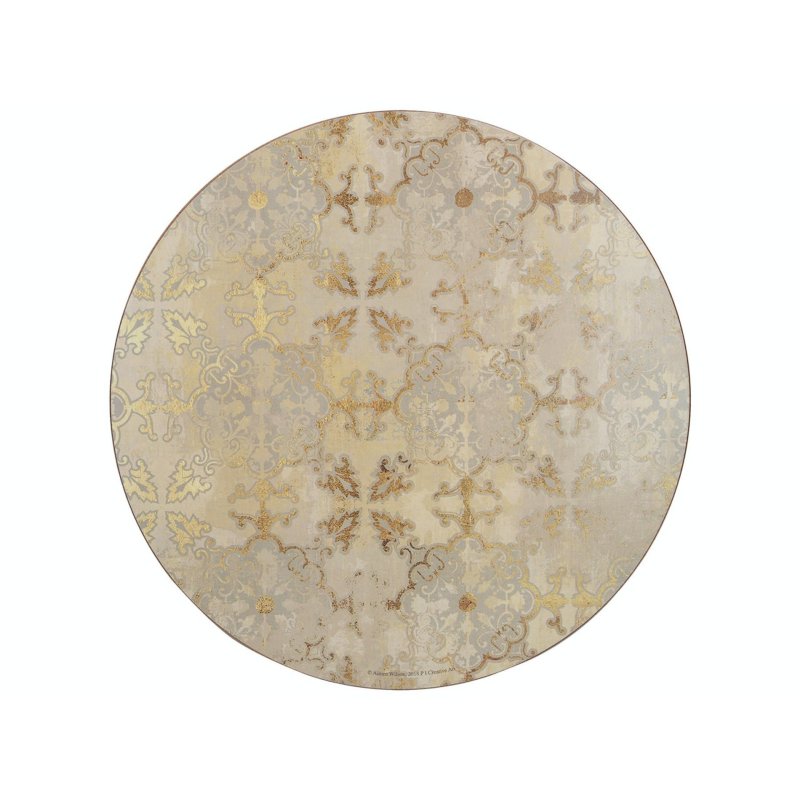 Creative Tops Creative Tops Gold Impressions Set of 4 Round Placemats