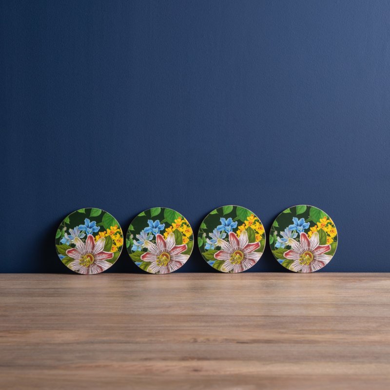 Creative Tops Creative Tops Floral Set of 4 Round Coasters