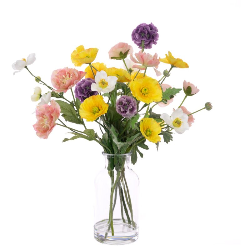 Floralsilk Anemone & Ranunculus In Vase