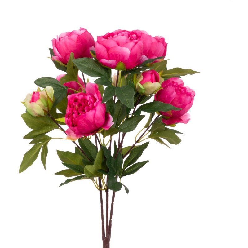 Floralsilk Large Dark Pink Peony Bush