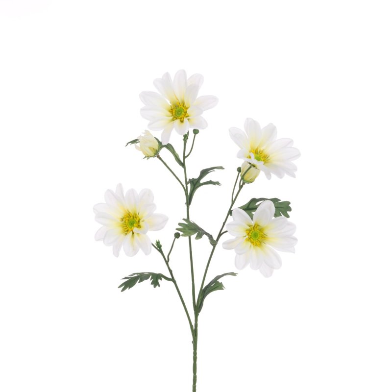 Floralsilk Eco White Gazania Daisy Spray