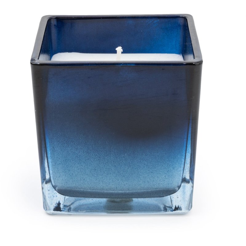 Candlelight Opulence Square Candle Ombre Blue
