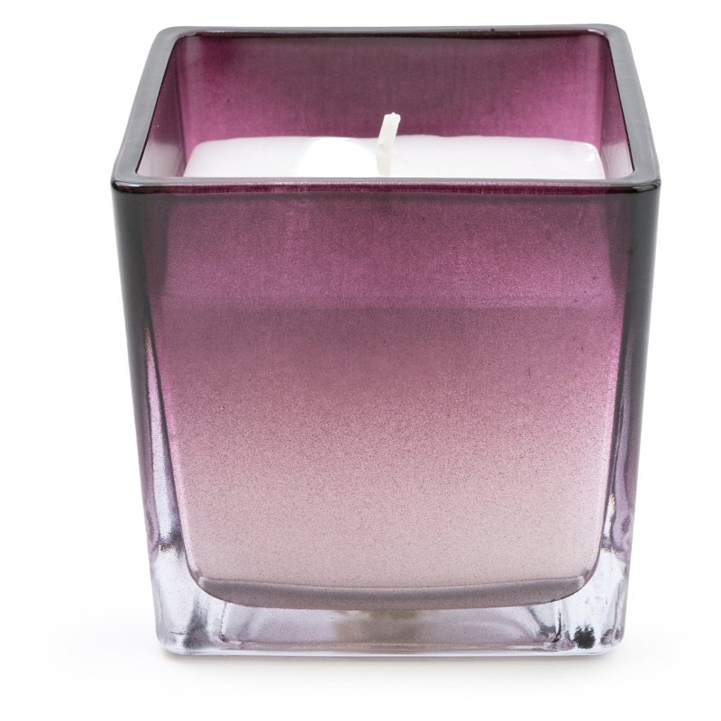 Candlelight Opulence Square Candle Ombre Plum