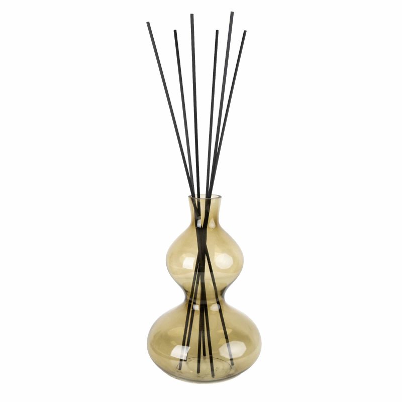Candlelight Wavy Glass Diffuser Olive Green 500ml