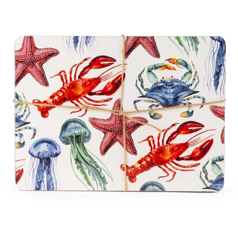 Candlelight Sea Creatures Set Of 4 Placemats