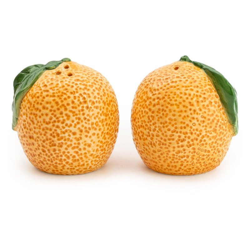 Candlelight Oranges Salt & Pepper Pots